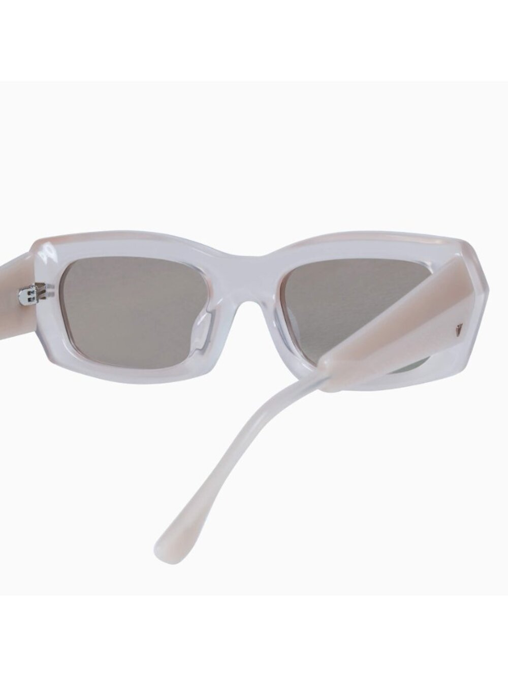 New Valley Eyewear Women's Sunglasses Orange Square Brown Lens Acetate Frame - Picture 6 of 6
